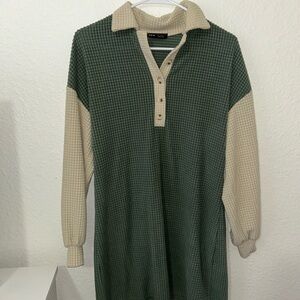 Shein, t-shirt dress, waffle material